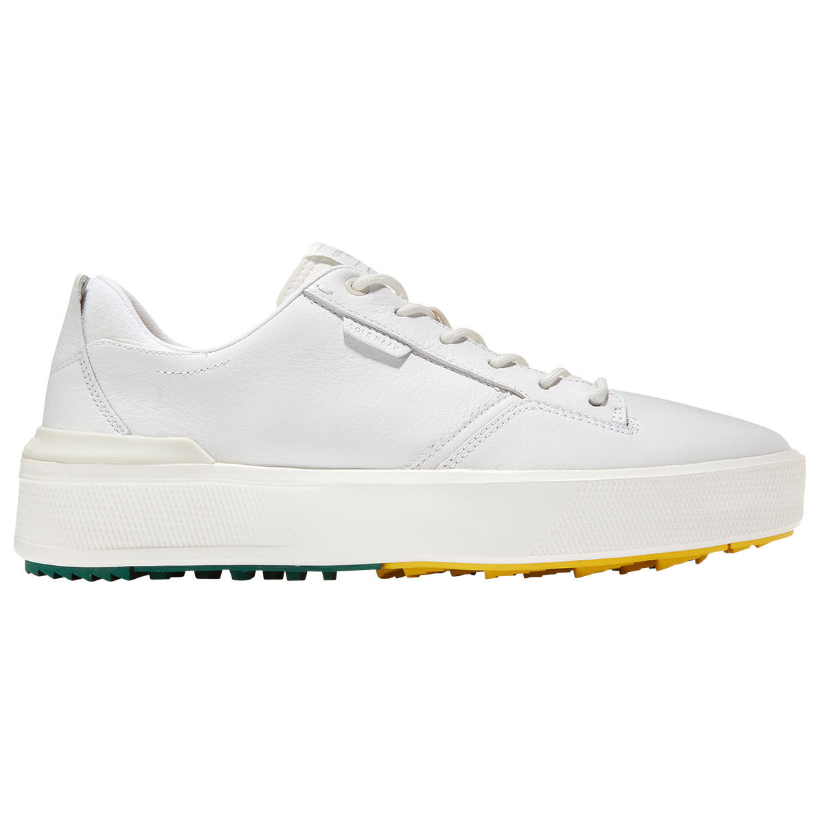 Cole Haan Men’s Grand Pro Crew Waterproof Spikeless Golf Shoes, Mens, White/aventurine/white, 8 | American Golf