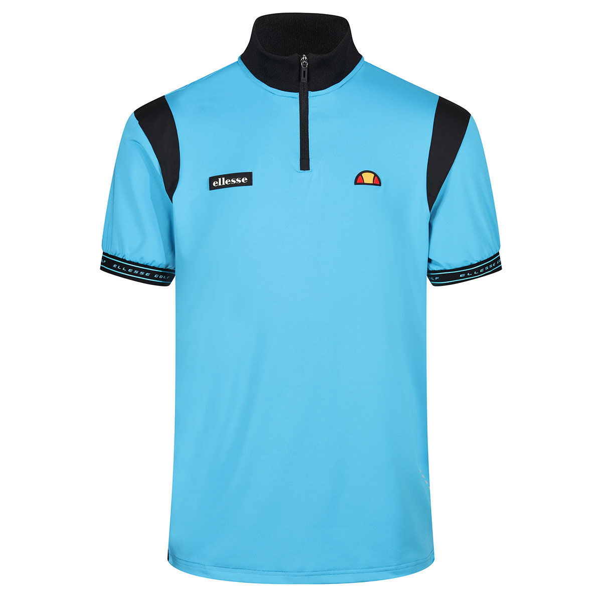 Ellesse Men’s Tommia Golf Polo Shirts, Mens, Neon blue, Large | American Golf
