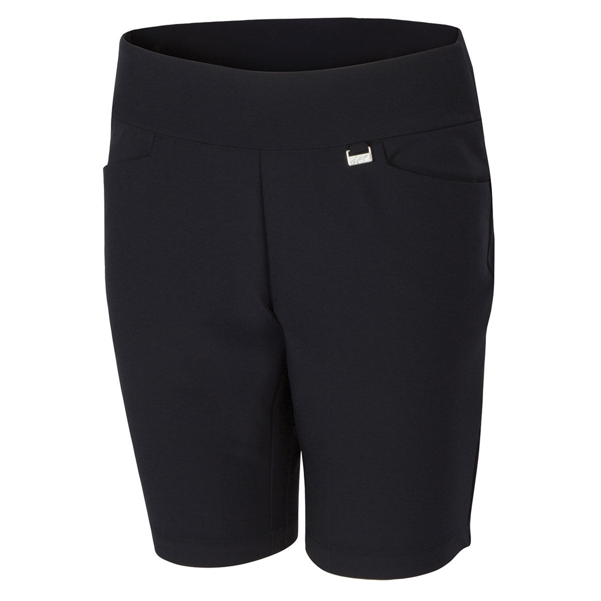 Greg Norman Womens Pull-On Stretch Golf Shorts, Female, Black, Small | American Golf