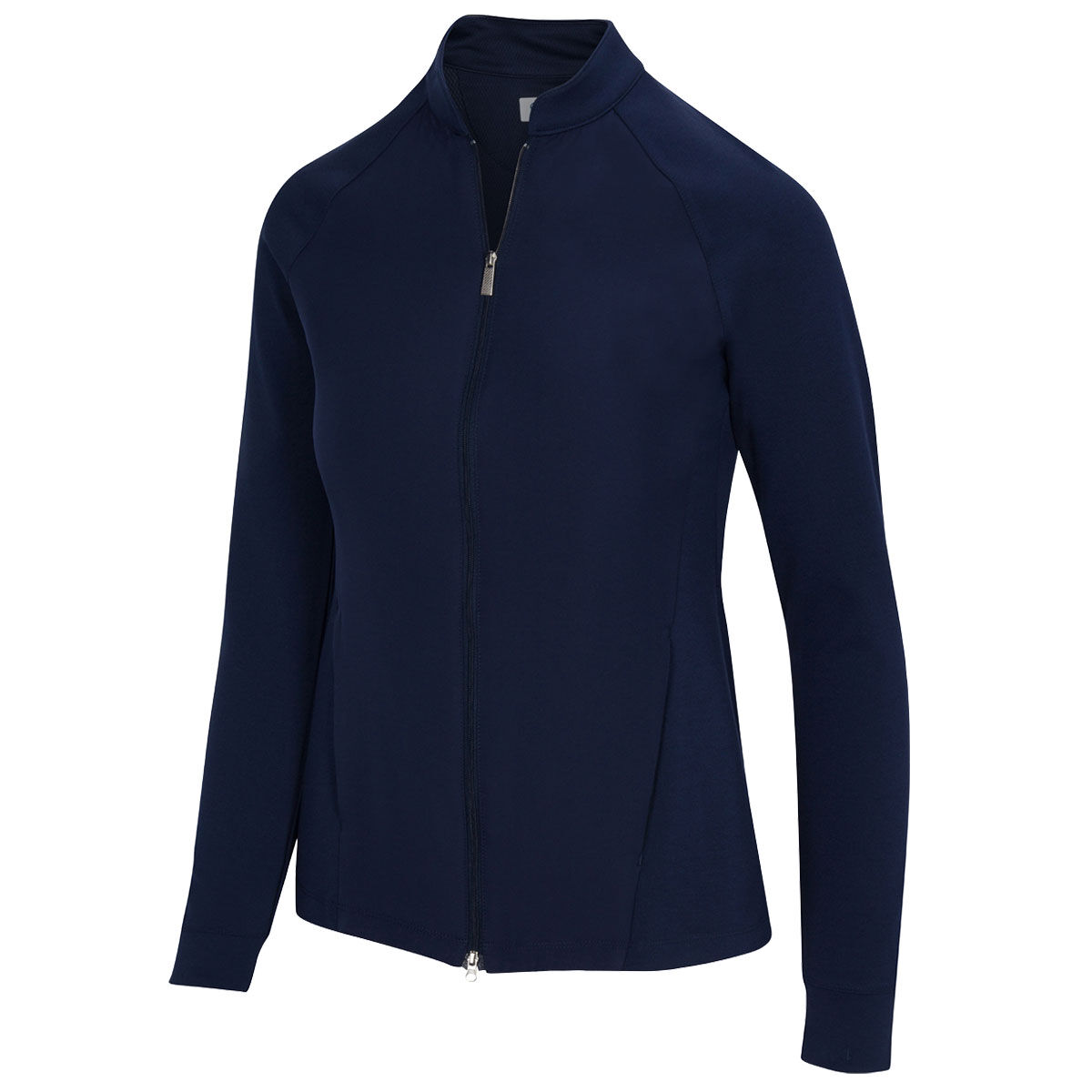 Greg Norman Women’s Navy Blue Mix Media Golf Jacket, Size: XS | American Golf