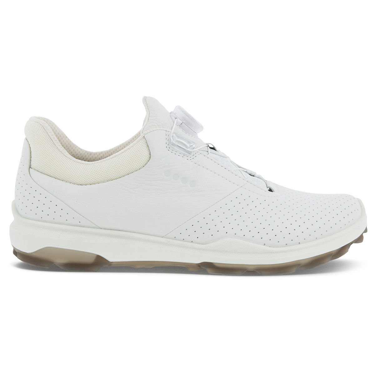 ECCO Men’s White BIOM BOA Hybrid 3 Spikeless Golf Shoes, Size: 6.5-7 | American Golf