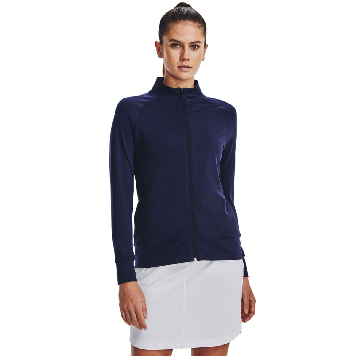 Under Armour Womens Storm Full Zip Golf Mid Layer, Female, Midnight navy/midnight/silver, Large | American Golf