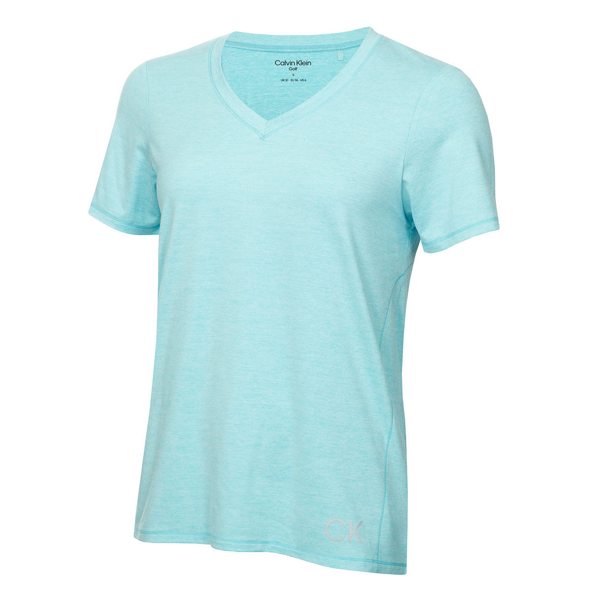 Calvin Klein Womens Relax Breathable Golf T-Shirt, Female, Opal, 8 | American Golf
