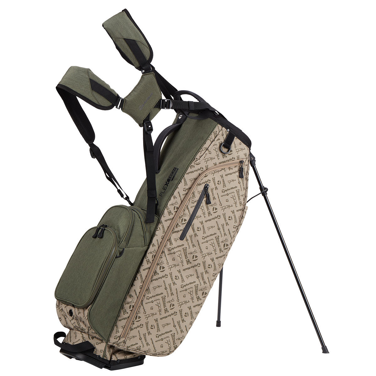 TaylorMade FlexTech Crossover Golf Stand Bag, Sage/tan | American Golf