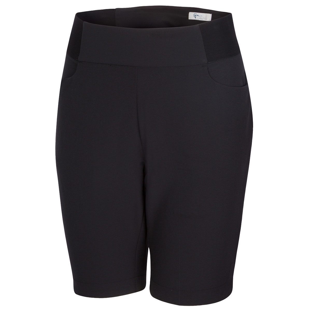 Greg Norman Womens Pull-On Essential Stretch Golf Shorts, Female, Black, Small | American Golf