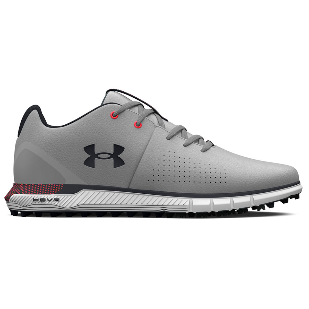 Under Armour Men’s Grey and Black HOVR Fade 2 Spikeless Golf Shoes, Size: 7 | American Golf