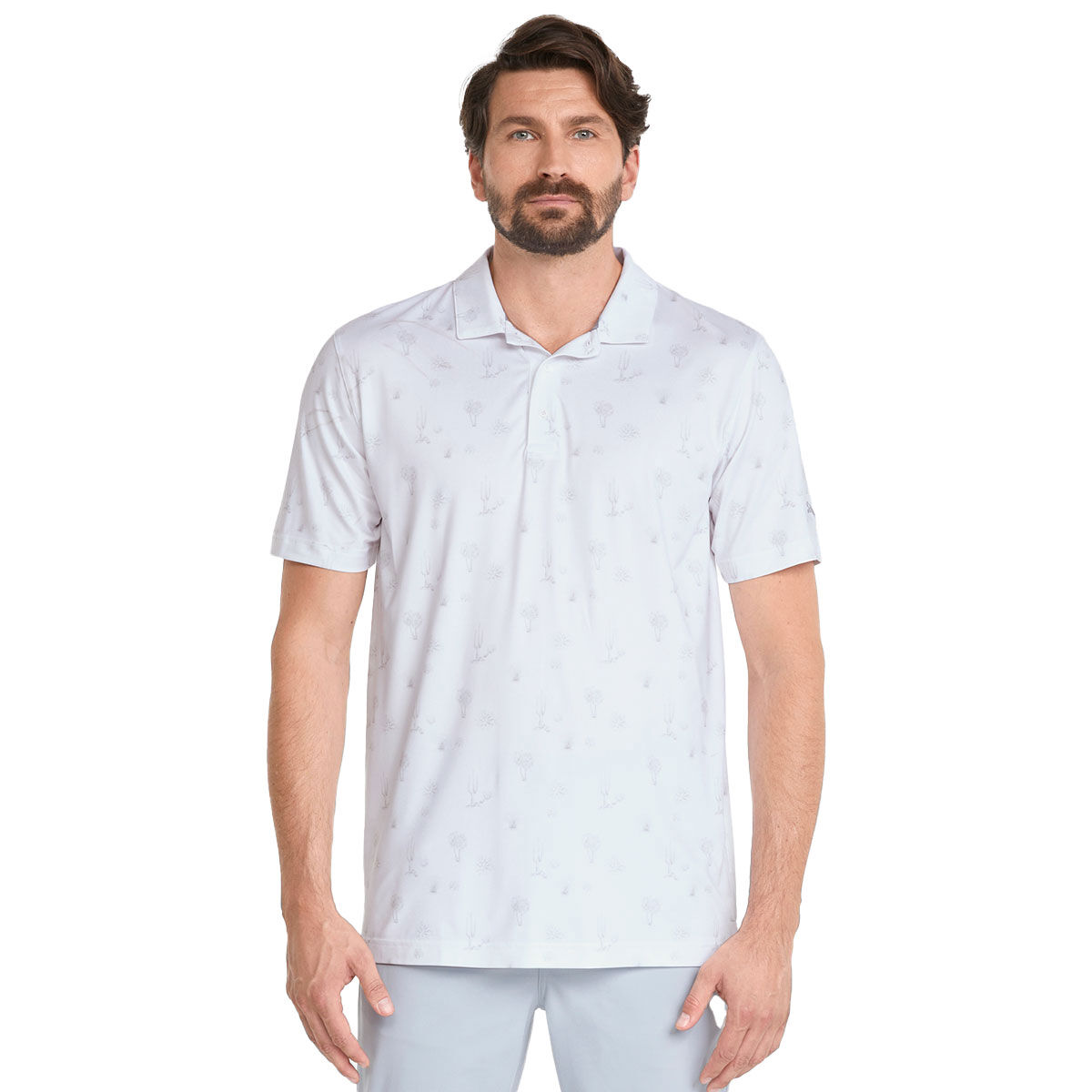 PUMA Men’s CLOUDSPUN Conservation Stretch Golf Polo Shirt, Mens, White/high rise, Small | American Golf