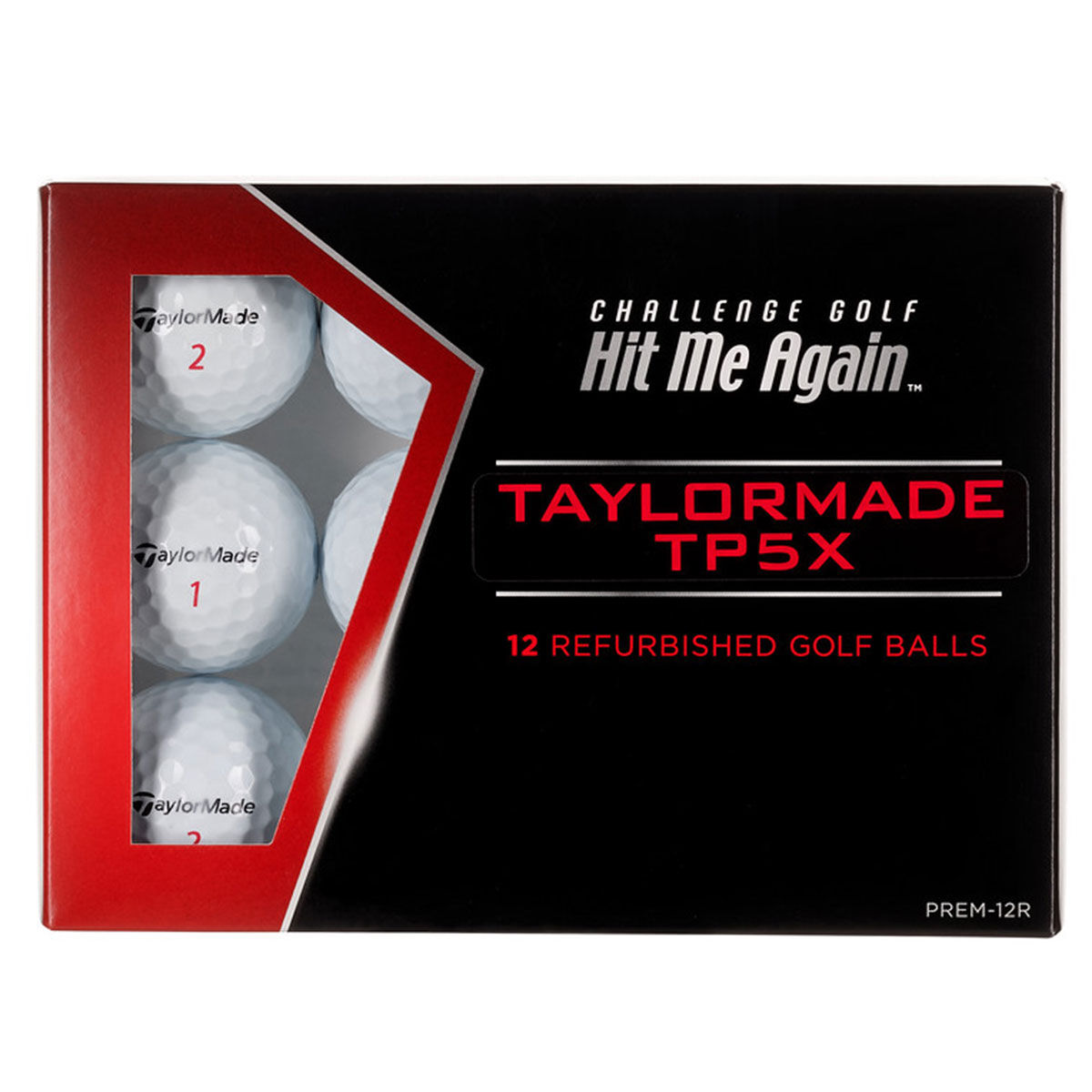 Challenge Golf White TP5X Refurbished 12 Golf Balls Pack | American Golf, one size