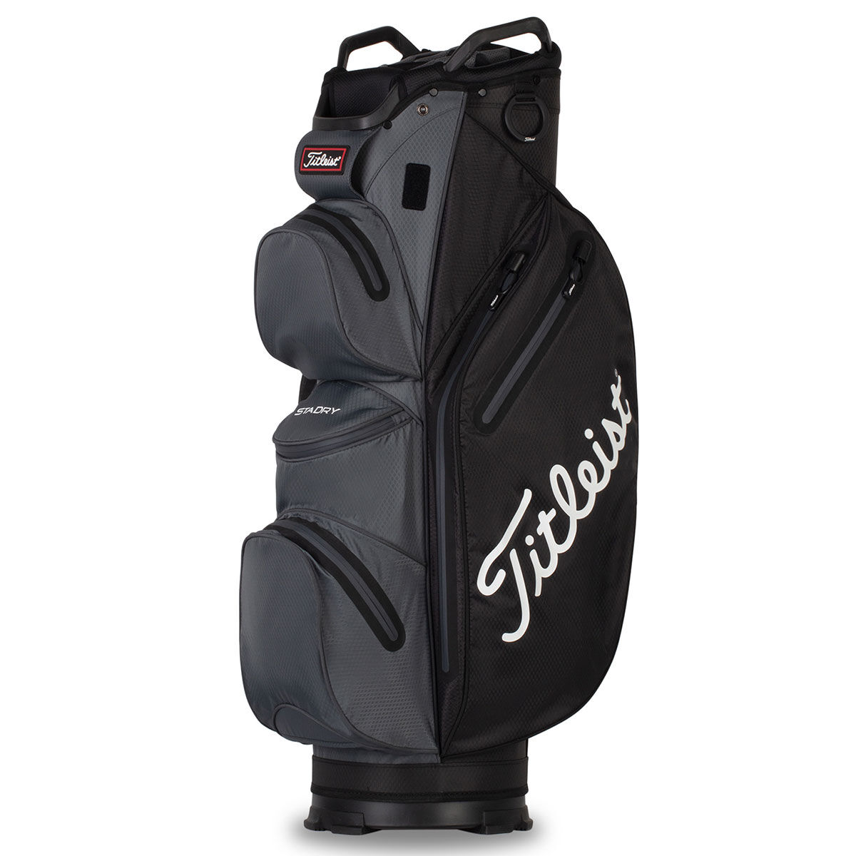 Titleist StaDry 14 Waterproof Golf Cart Bag, Black/charcoal | American Golf