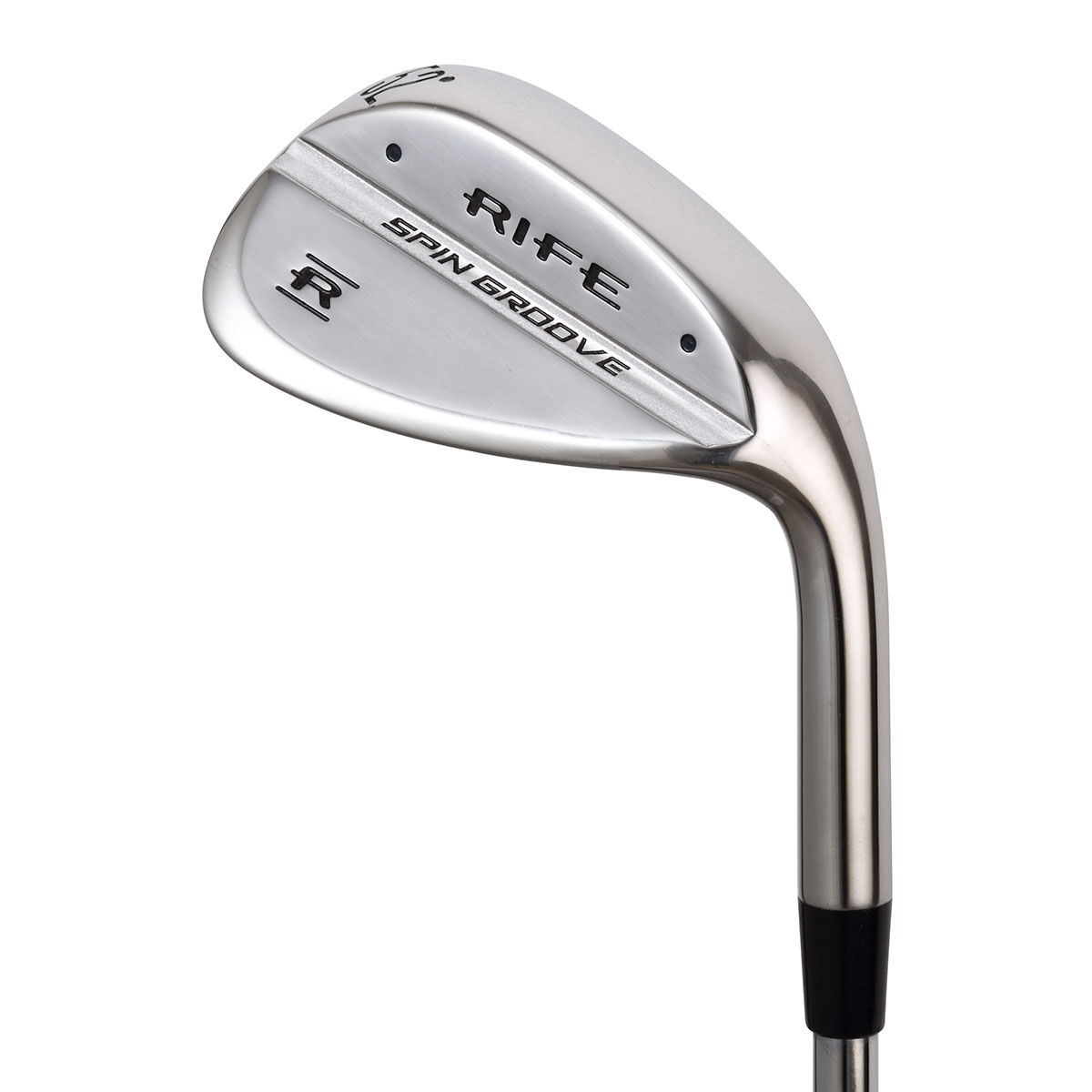 Rife Mens Black and Silver Brown Spin Groove Right Hand Golf Steel Golf Wedge, Size: 52deg | American Golf