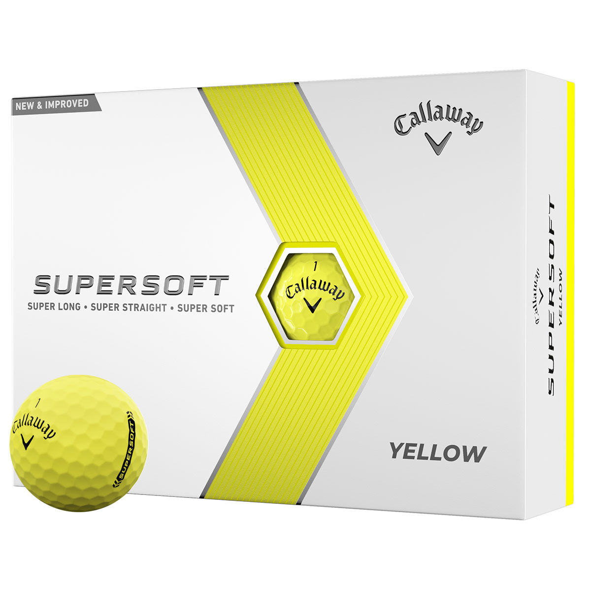 Callaway Golf Yellow Supersoft 12 Golf Ball Pack | American Golf, One Size