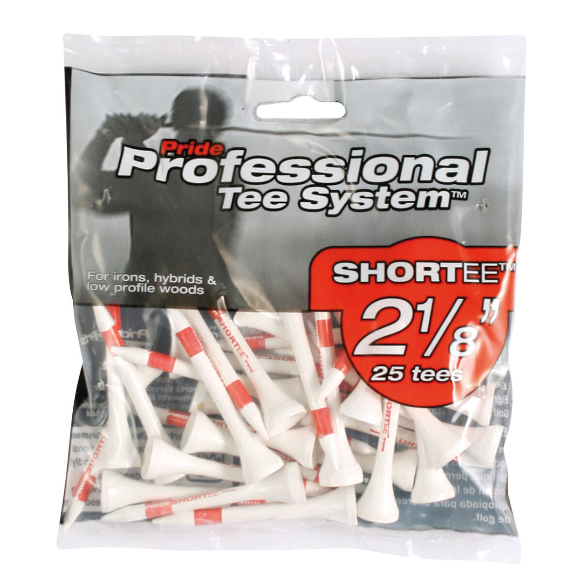 Pride Red Professional Golf Tees, Size: 2 1/8", 2 1/8 inches | American Golf