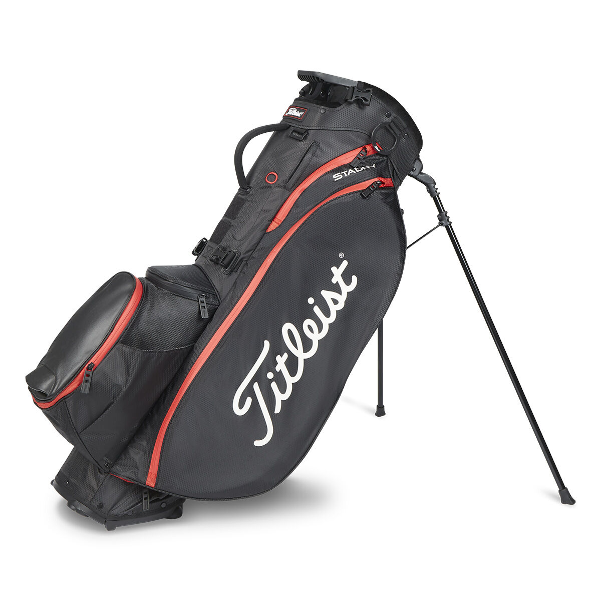 Titleist Players 5 StaDry Golf Stand Bag, Black/black/red | American Golf