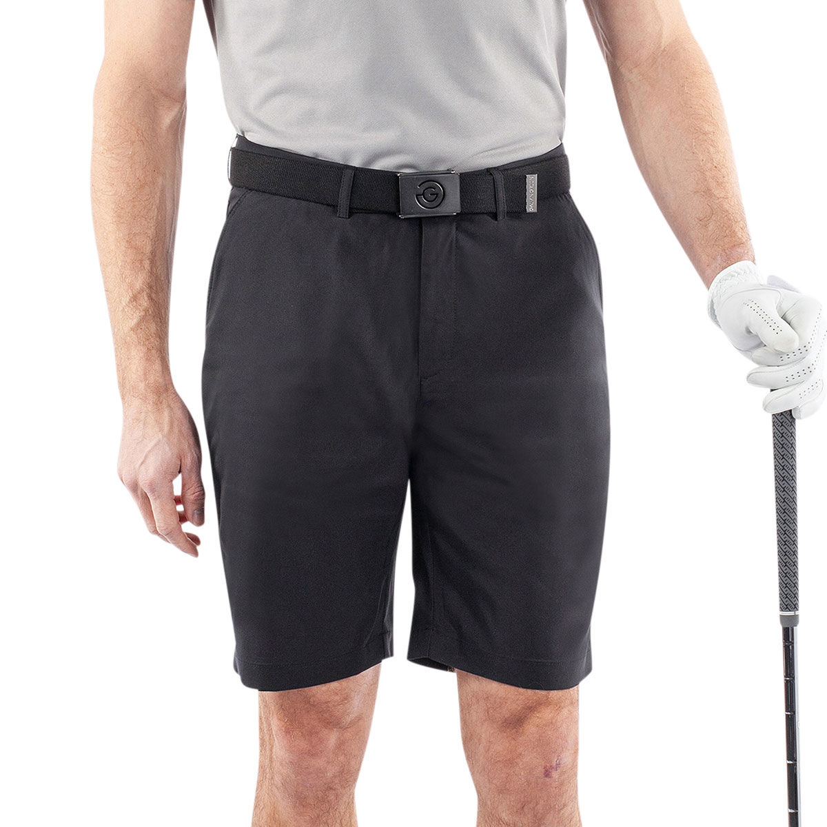 Galvin Green Men’s Percy Wicking Golf Shorts, Mens, Black, 38 | American Golf