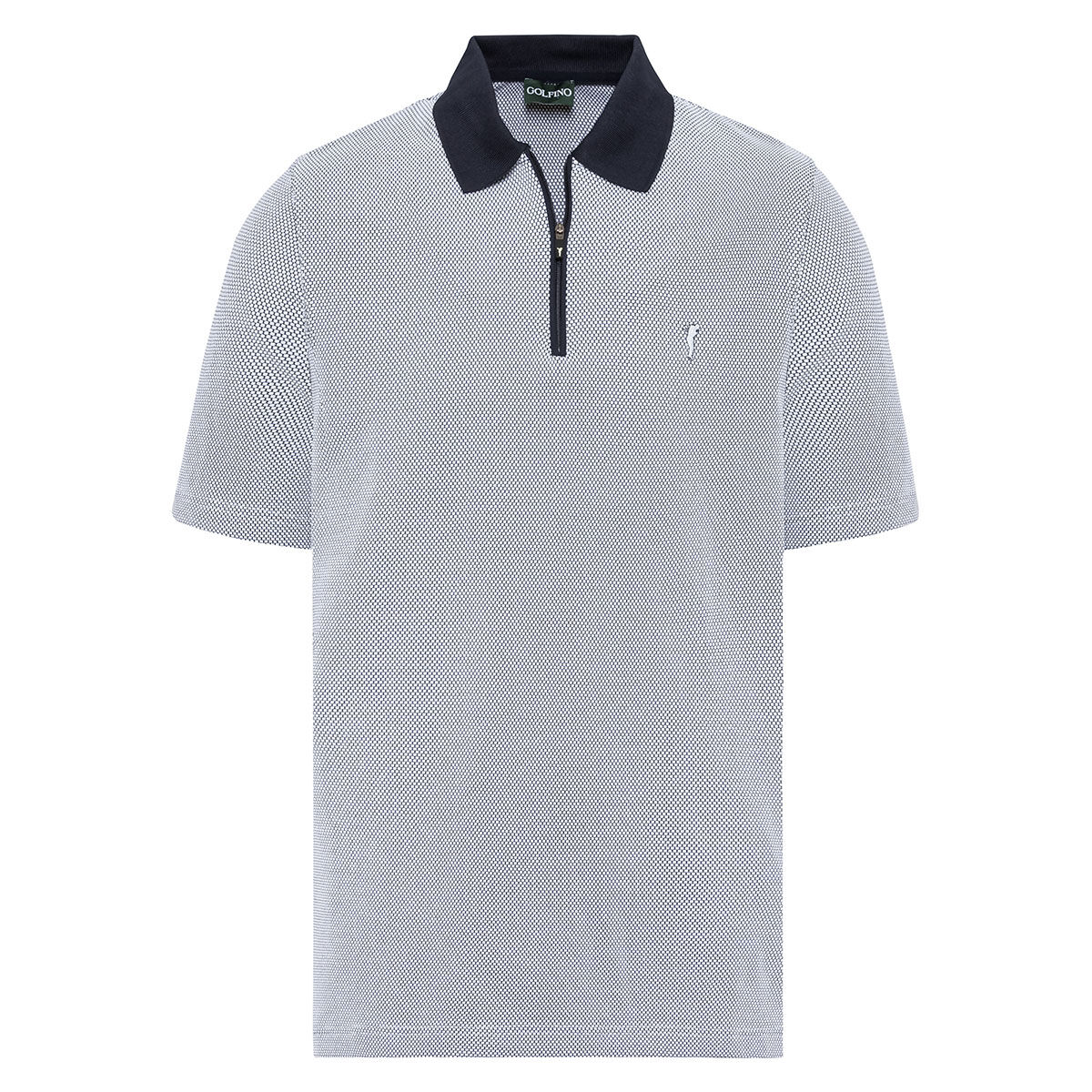 GOLFINO Men’s Biarritz Golf Polo Shirt, Mens, Navy, Small | American Golf