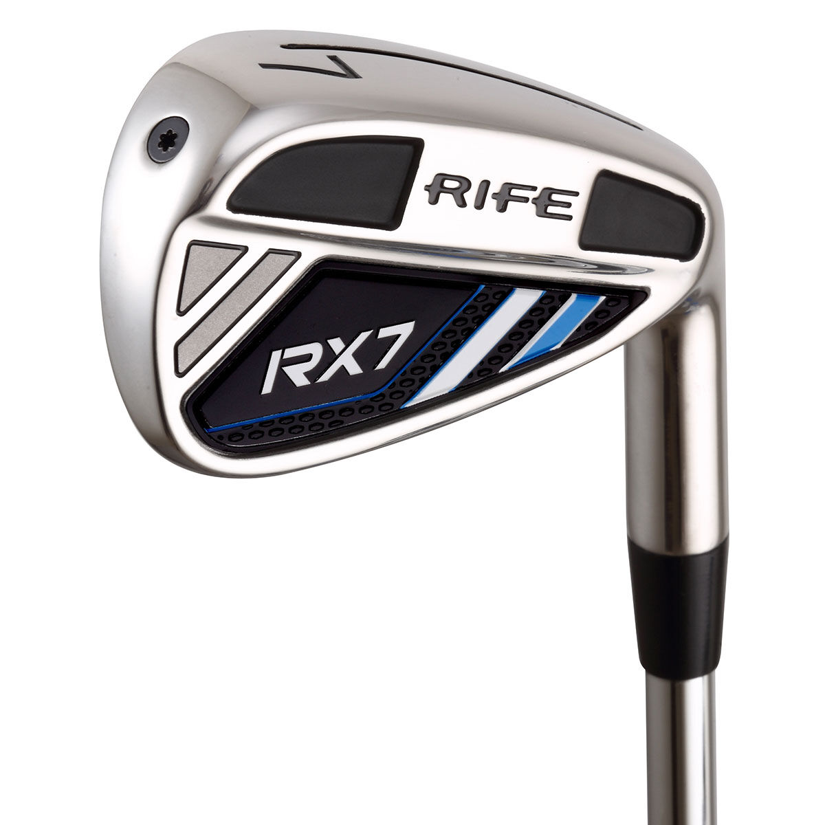 Rife Black and Silver RX7 Steel Regular Right Hand 5-sw 7 Golf Irons | American Golf, One Size