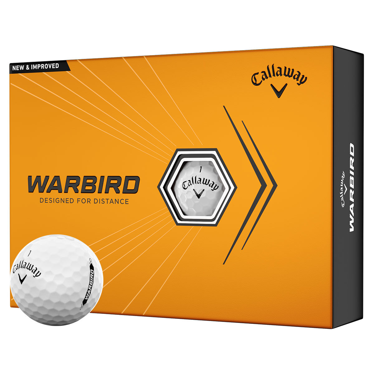 Callaway Warbird 12 Golf Ball Pack, Mens, White | American Golf