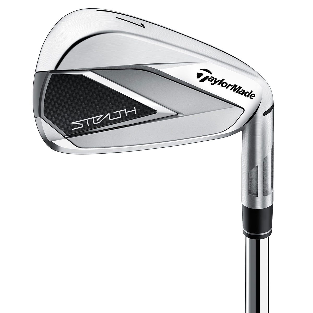 TaylorMade Mens Silver Stealth Stiff Right Hand Steel 5-sw 7 Golf Irons, Loft: One Size | American Golf