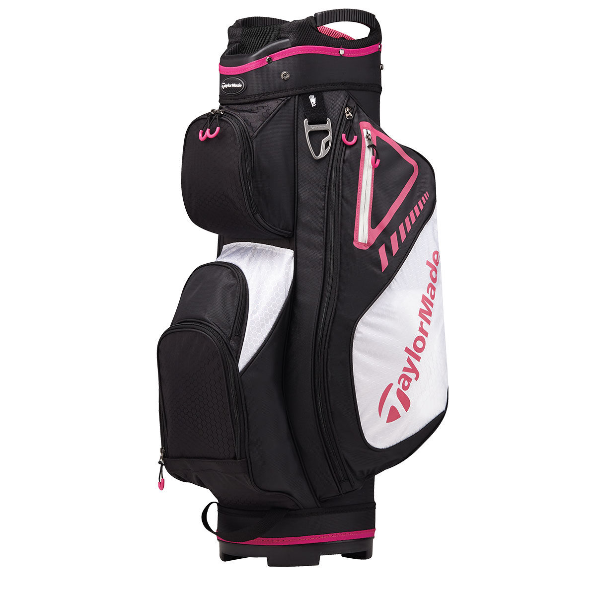 TaylorMade Black and Pink Lightweight Select Plus Golf Cart Bag | American Golf