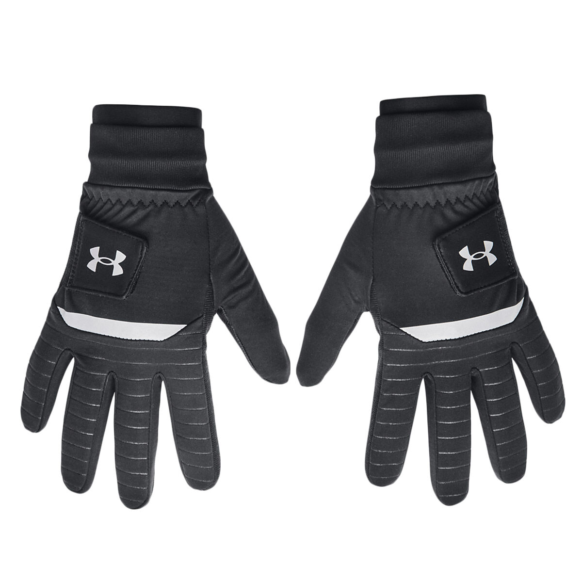 Under Armour Mens Black and Grey CGI Pair of Golf Gloves, Size: Medium | American Golf