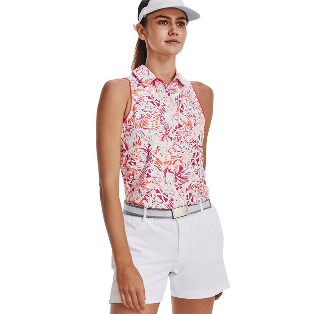 Under Armour Ladies Iso-Chill Sleeveless Golf Polo Shirt from