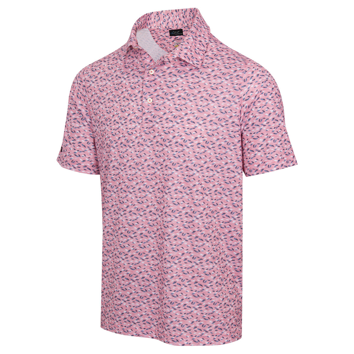 Greg Norman Men’s Foliage ML75 Golf Polo Shirt, Mens, Coral sea, Medium | American Golf