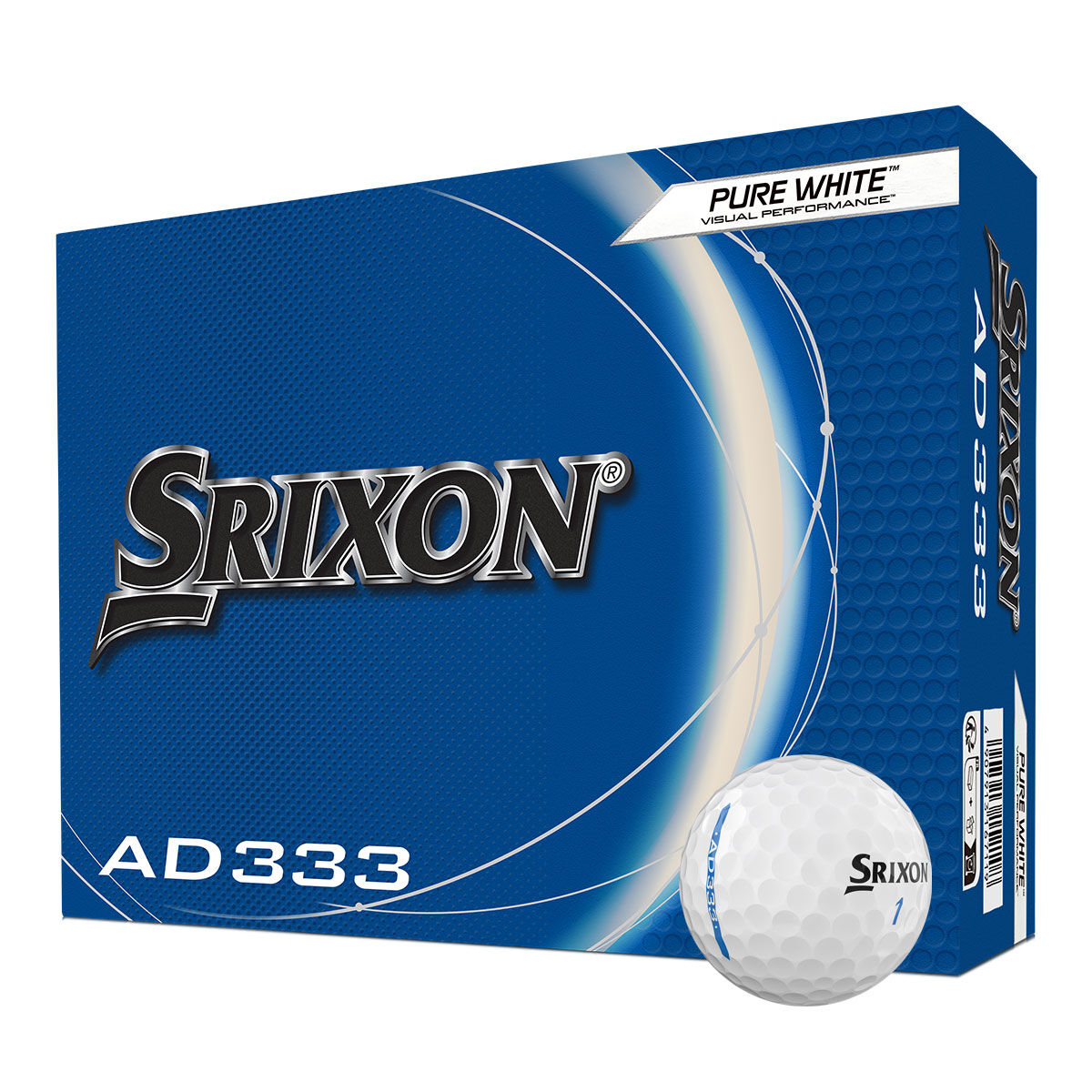 Srixon AD333 12 Golf Ball Pack, Mens, White | American Golf