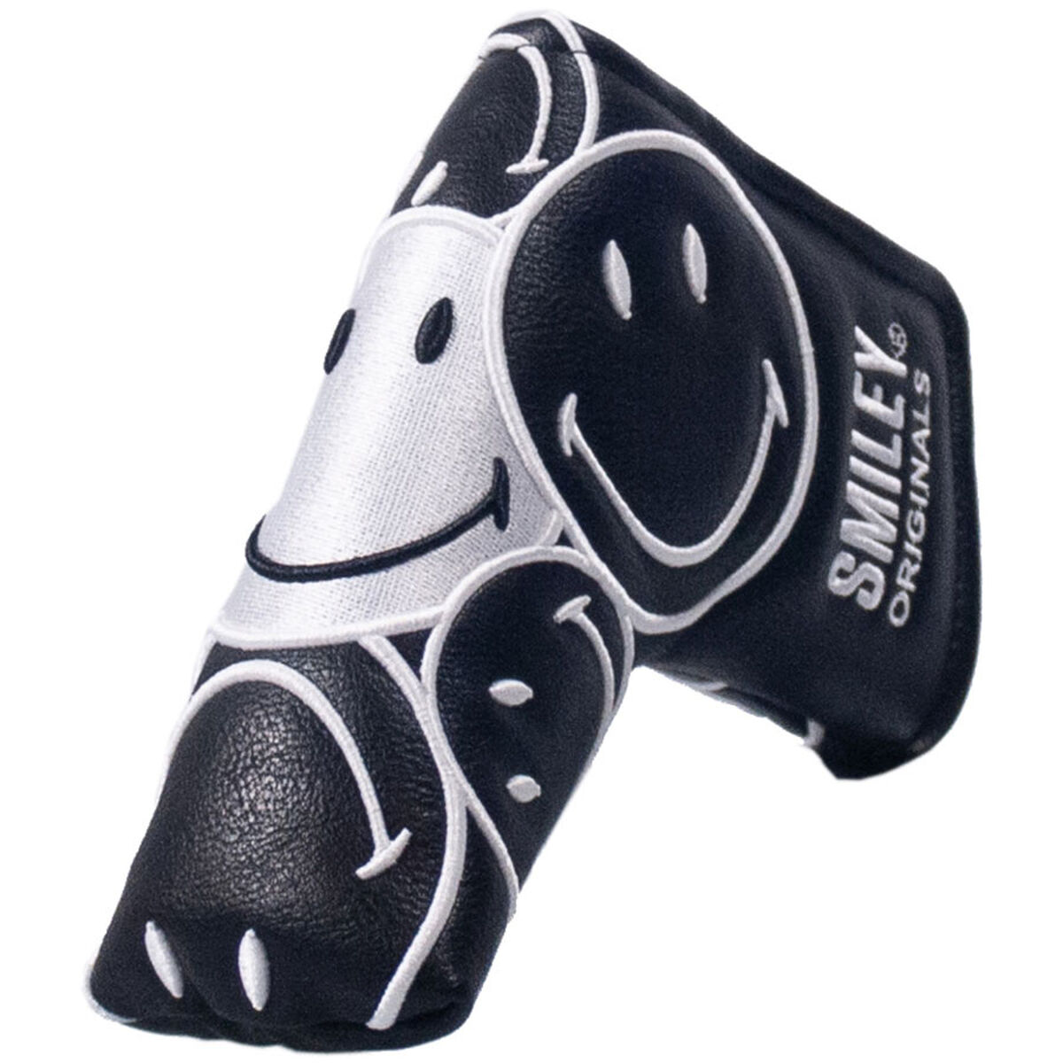 Smiley Original Stacked Blade Golf Putter Head Cover, Mens, Blade, Black/white | American Golf