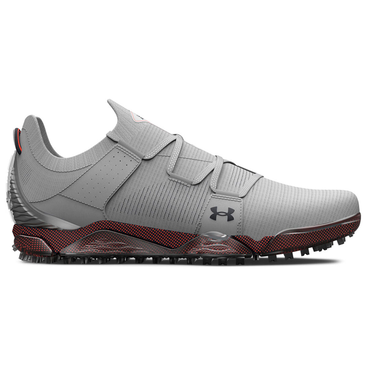 Under Armour Men’s HOVR Tour Spikeless Wide Waterproof Golf Shoes, Mens, Halo gray/after burn/black, 7, Wide | American Golf