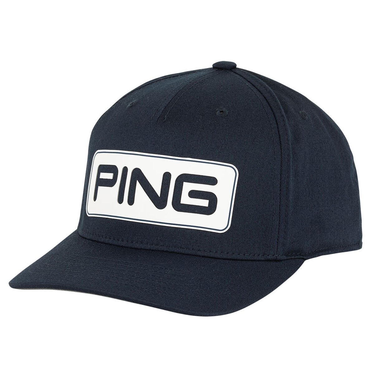 Ping Mens Navy Blue and White Embroidered Tour Classic 211 Golf Cap | American Golf, One Size
