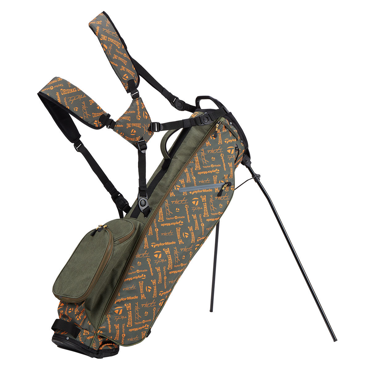 TaylorMade FlexTech Golf Carry Bag, Mens, Sage/orange | American Golf