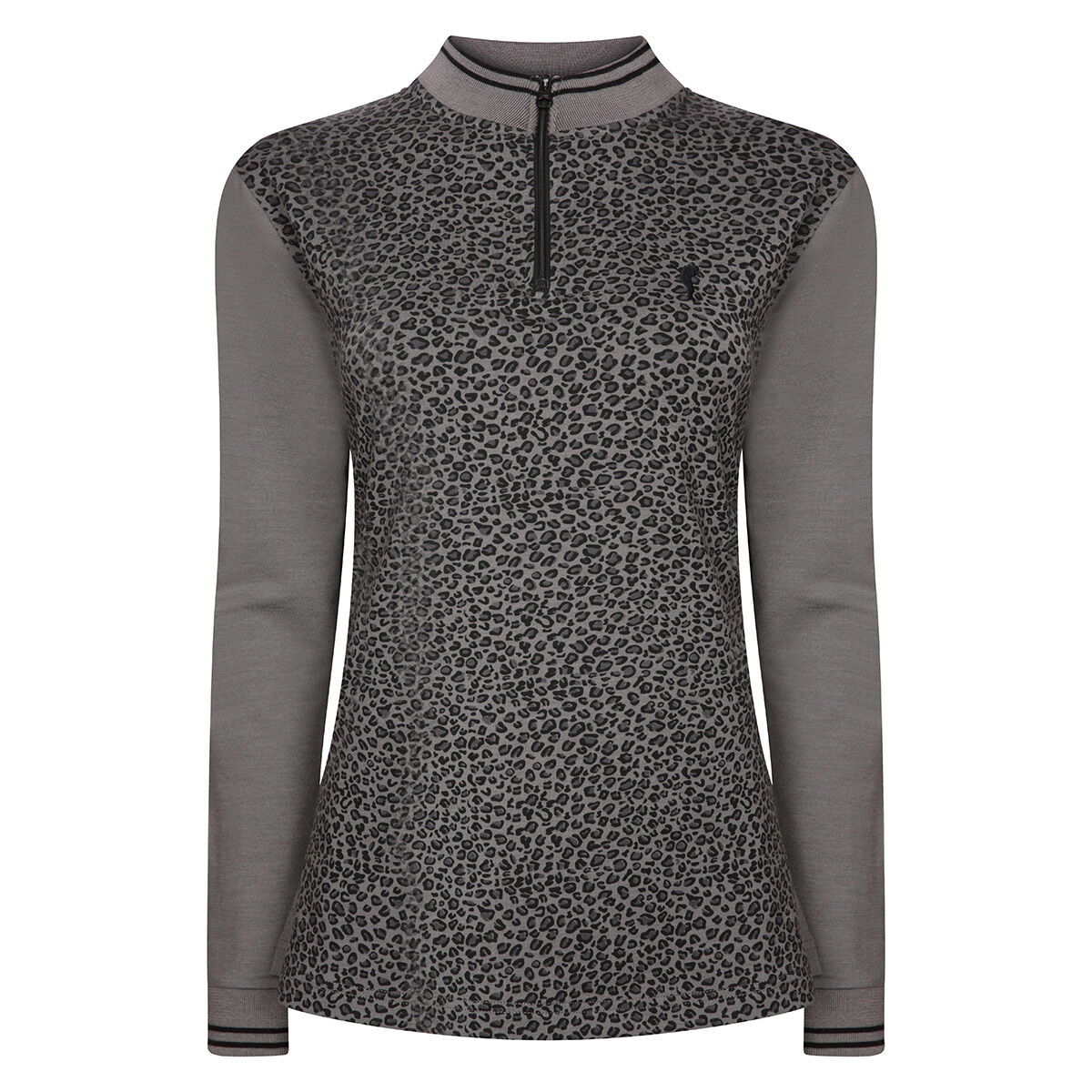 Ocean Tee Womens Grey Comfortable GOLFINO Golf Midlayer, Size: XS | American Golf
