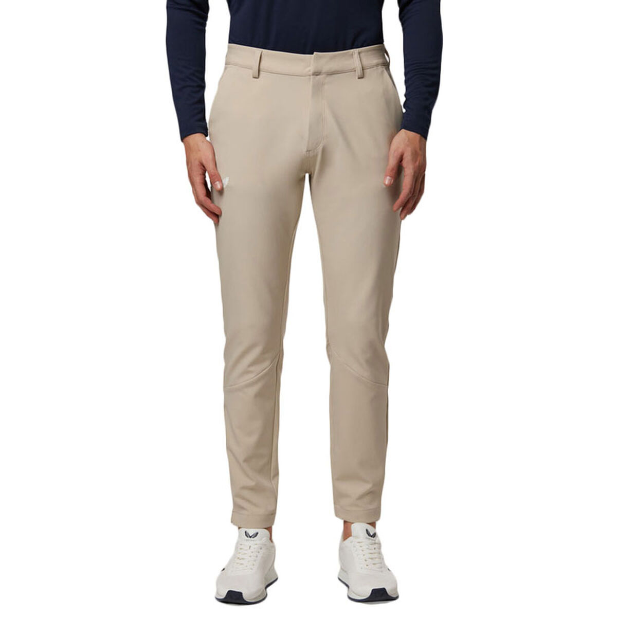 Castore Mens Beige Lightweight Performance Chino Golf Trousers, Size: Medium| American Golf