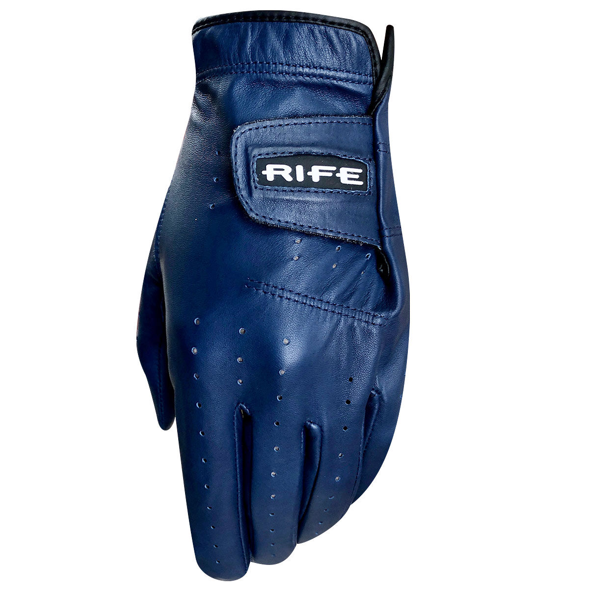 Rife Men’s RX5 Special Edition Cabretta Leather Golf Glove, Mens, Left hand, Medium/large, Navy | American Golf