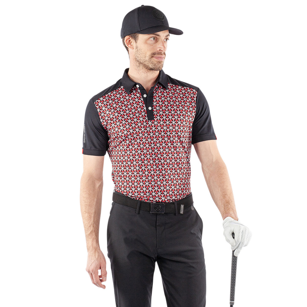 Galvin Green Men’s Mio Golf Polo Shirt, Mens, Red/black, Xl | American Golf