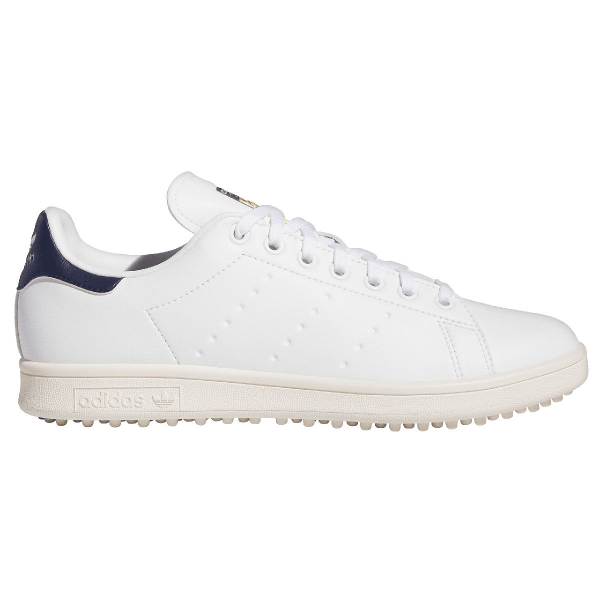 adidas Men’s Stan Smith Waterproof Spikeless Golf Shoes, Mens, White/wonder blue/off white, 7 | American Golf