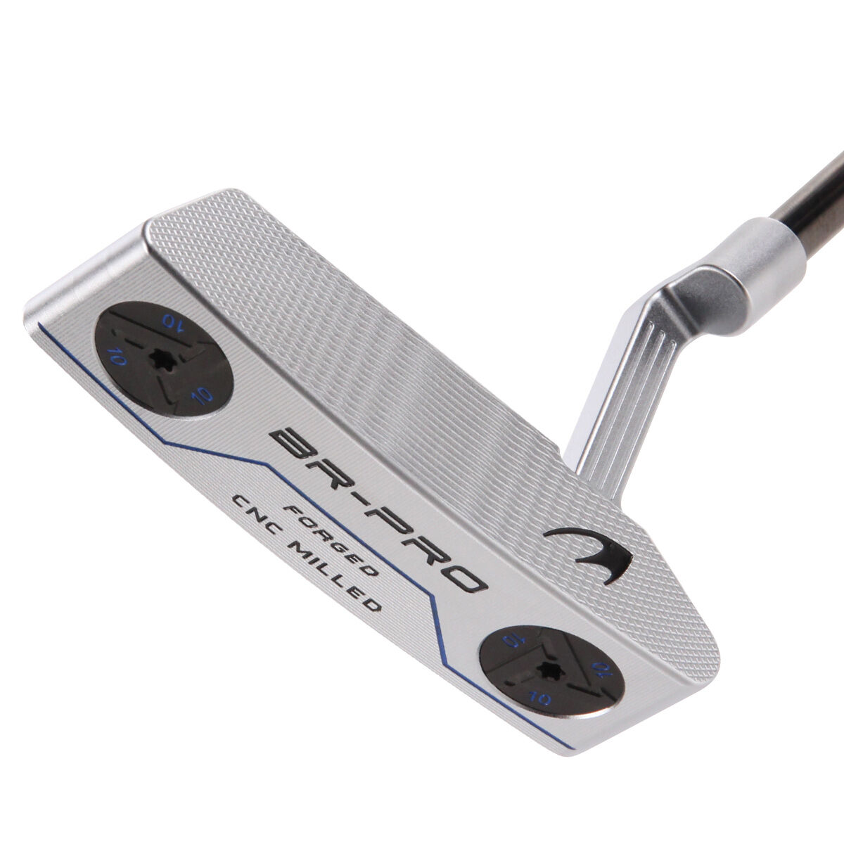 Benross Silver, Black Br-Pro Milled Blade Golf Putter, Right Hand, Size: 34 inches | American Golf