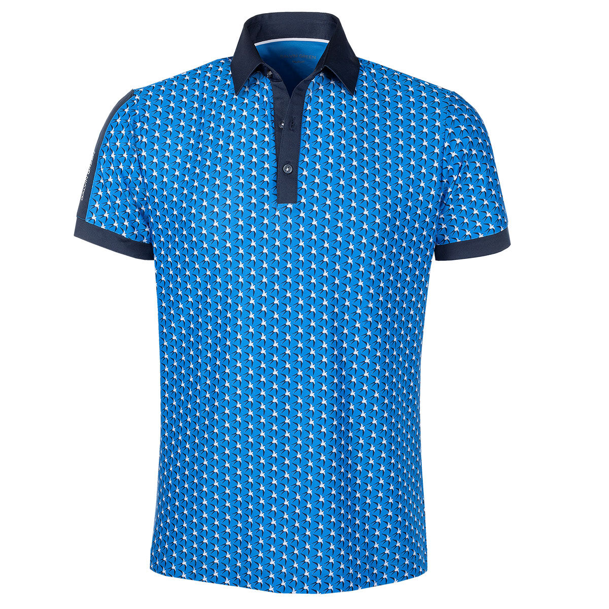 Galvin Green Men’s Malcolm Golf Polo Shirt, Mens, Blue/navy/grey, Large | American Golf