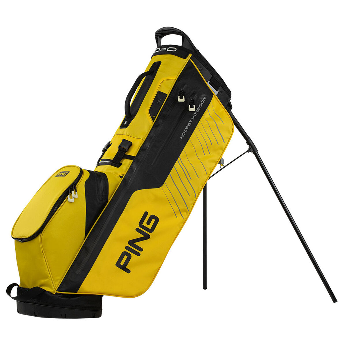 PING Hoofer Monsoon 231 Golf Carry Bag, Mens, Yellow/black | American Golf