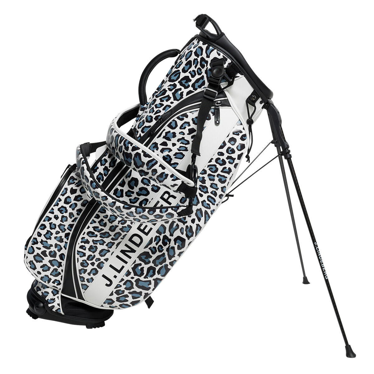 J.Lindeberg Play Print Golf Stand Bag, Bw leopard | American Golf