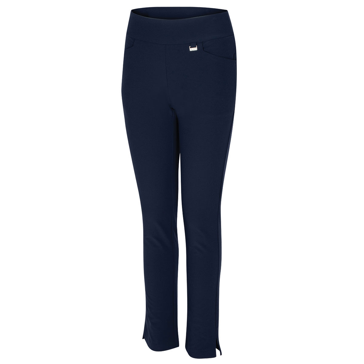 Greg Norman Womens Pull-On Stretch Golf Trousers, Female, Navy blue, Xtra small | American Golf