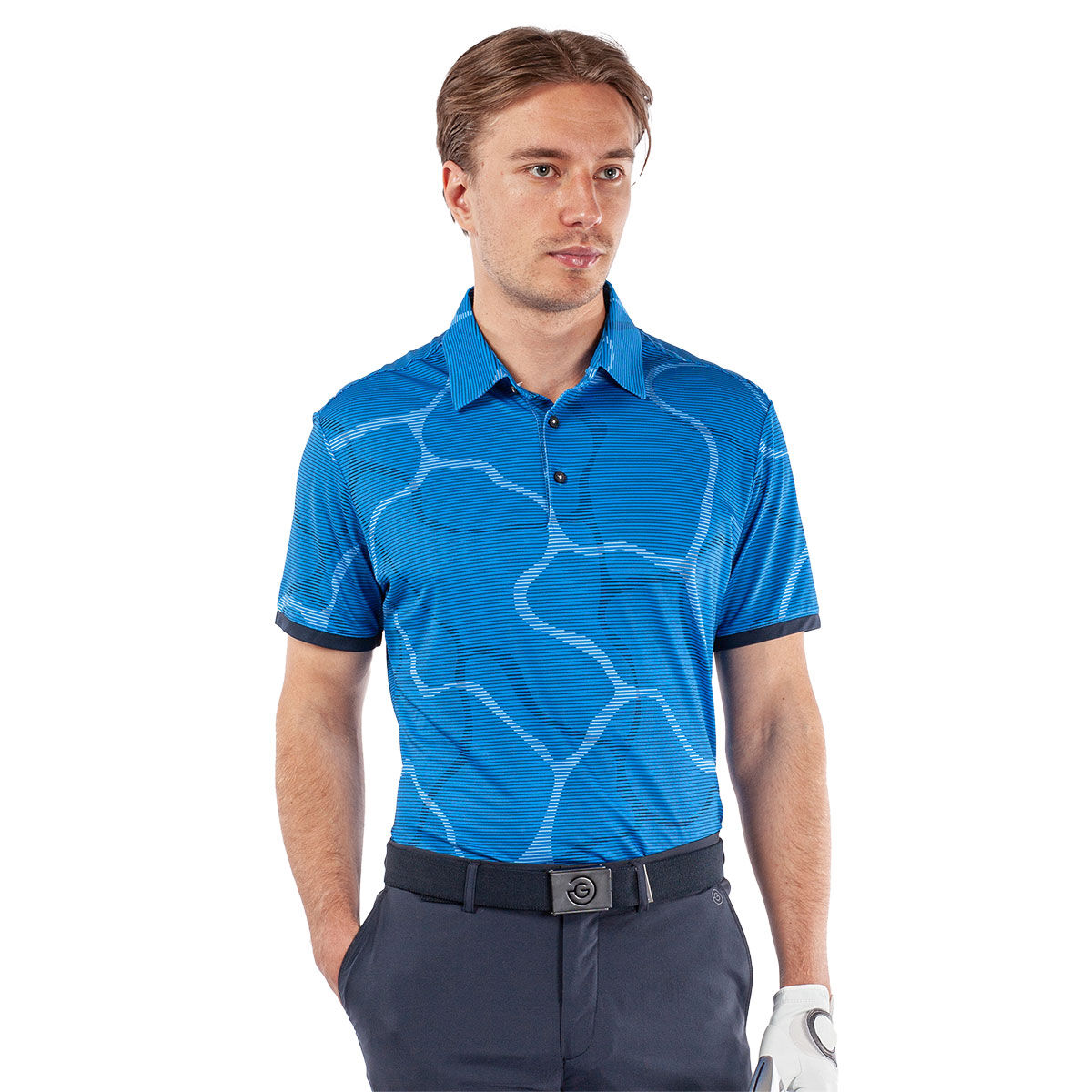 Galvin Green Men’s Markos Golf Polo Shirt, Mens, Blue/navy, Large | American Golf