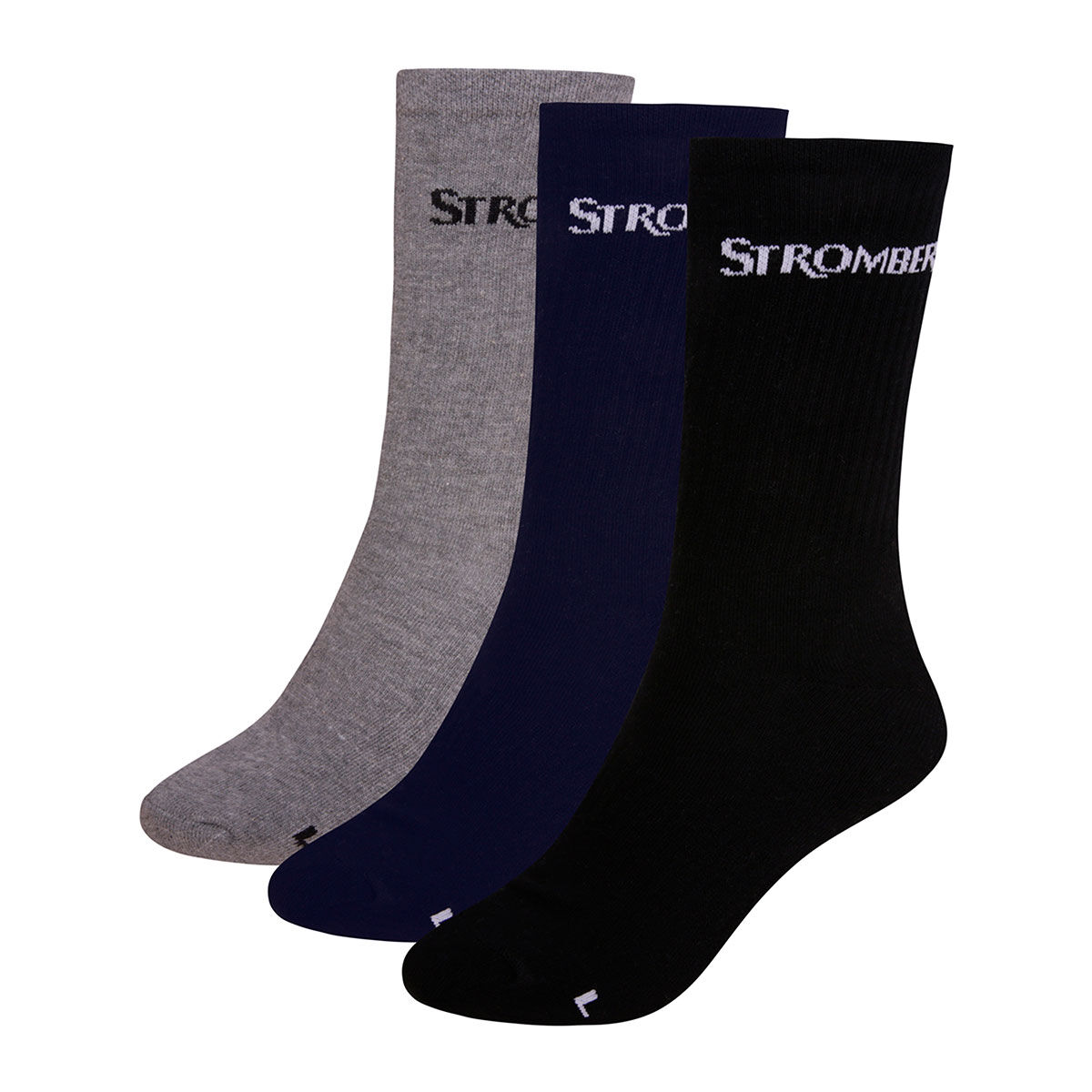 Stromberg Men’s Edge Crew Golf Socks - 3 Pack, Mens, Multi, 6-8.5 | American Golf