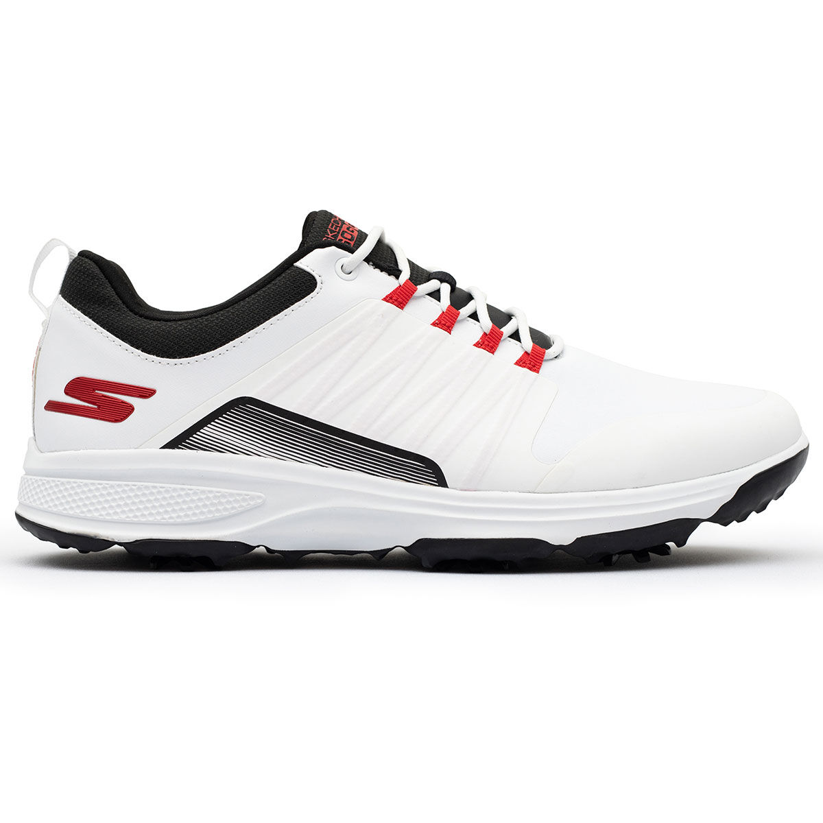 Skechers Men’s GO GOLF Torque Victorious Waterproof Spiked Golf Shoes, Mens, White/black, 7 | American Golf