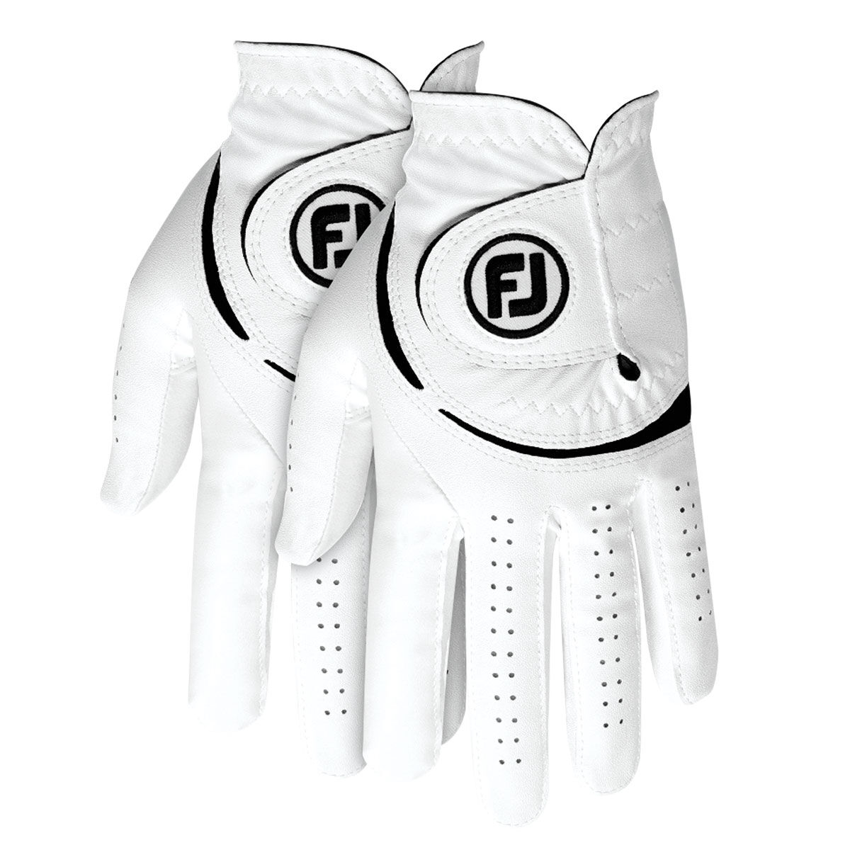 FootJoy Men’s Weathersof Golf Glove - 2 Pack, Mens, Left hand, Small, White | American Golf