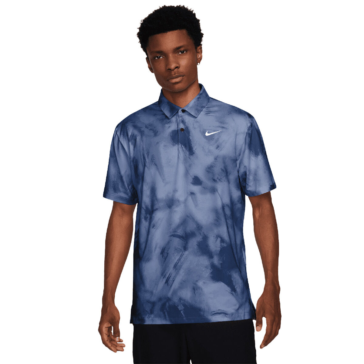 Nike Men’s Tour Dri-FIT Ombre Print Golf Polo Shirt, Mens, Obsidian/white, Medium | American Golf