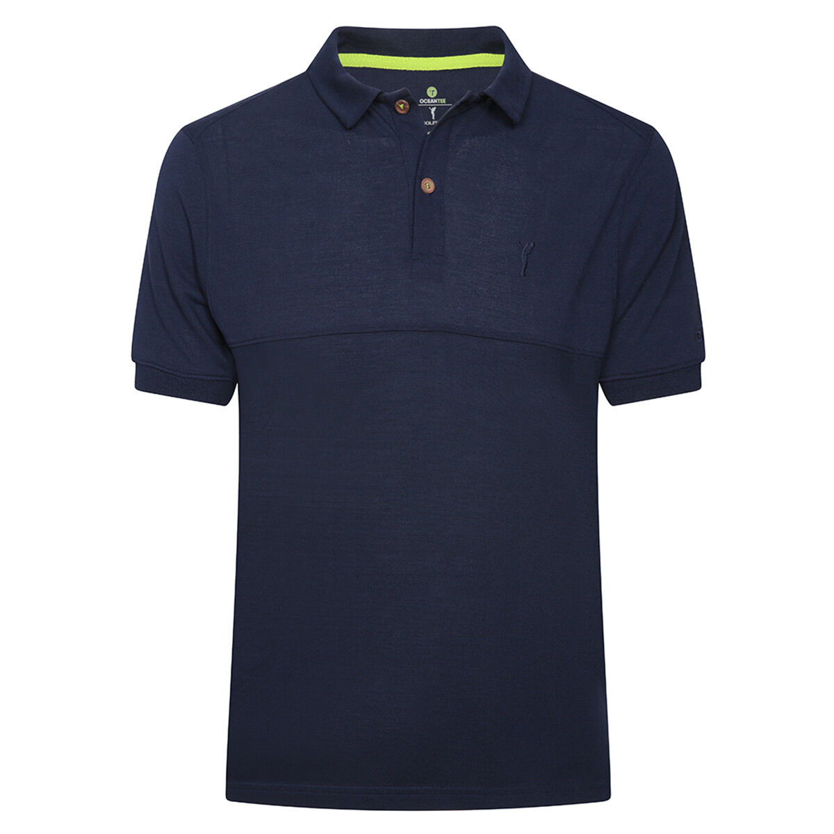 Ocean Tee Mens Navy Blue Lightweight Plain GOLFINO Golf Polo Shirt, Size: Large | American Golf