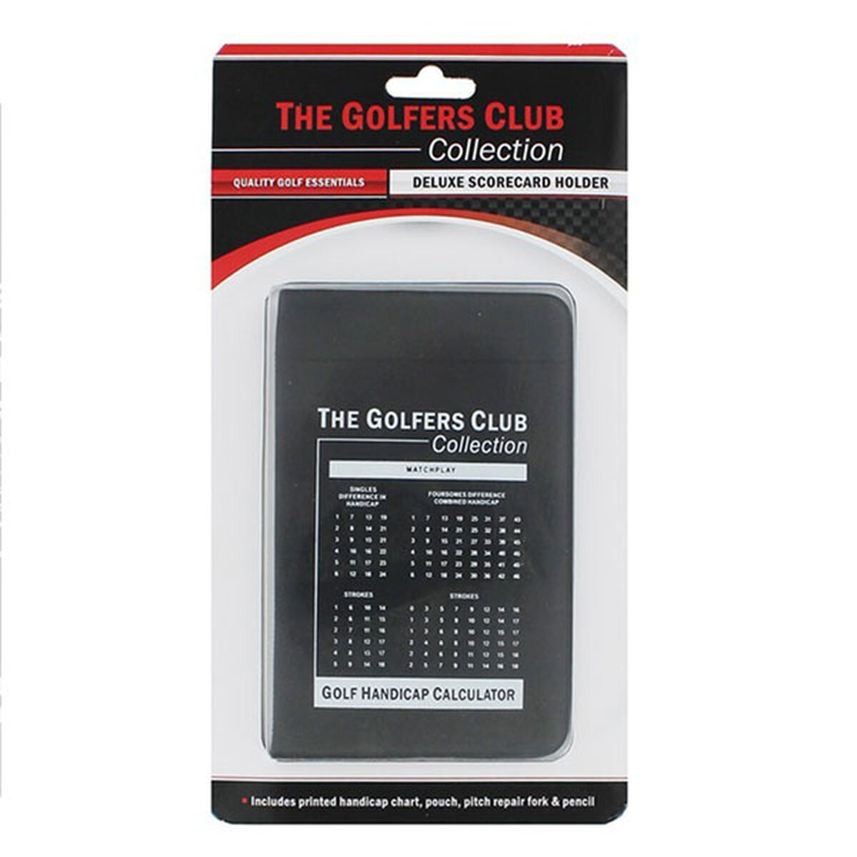 The Golfers Club Deluxe Golf Scorecard Holder, Mens, One size | American Golf