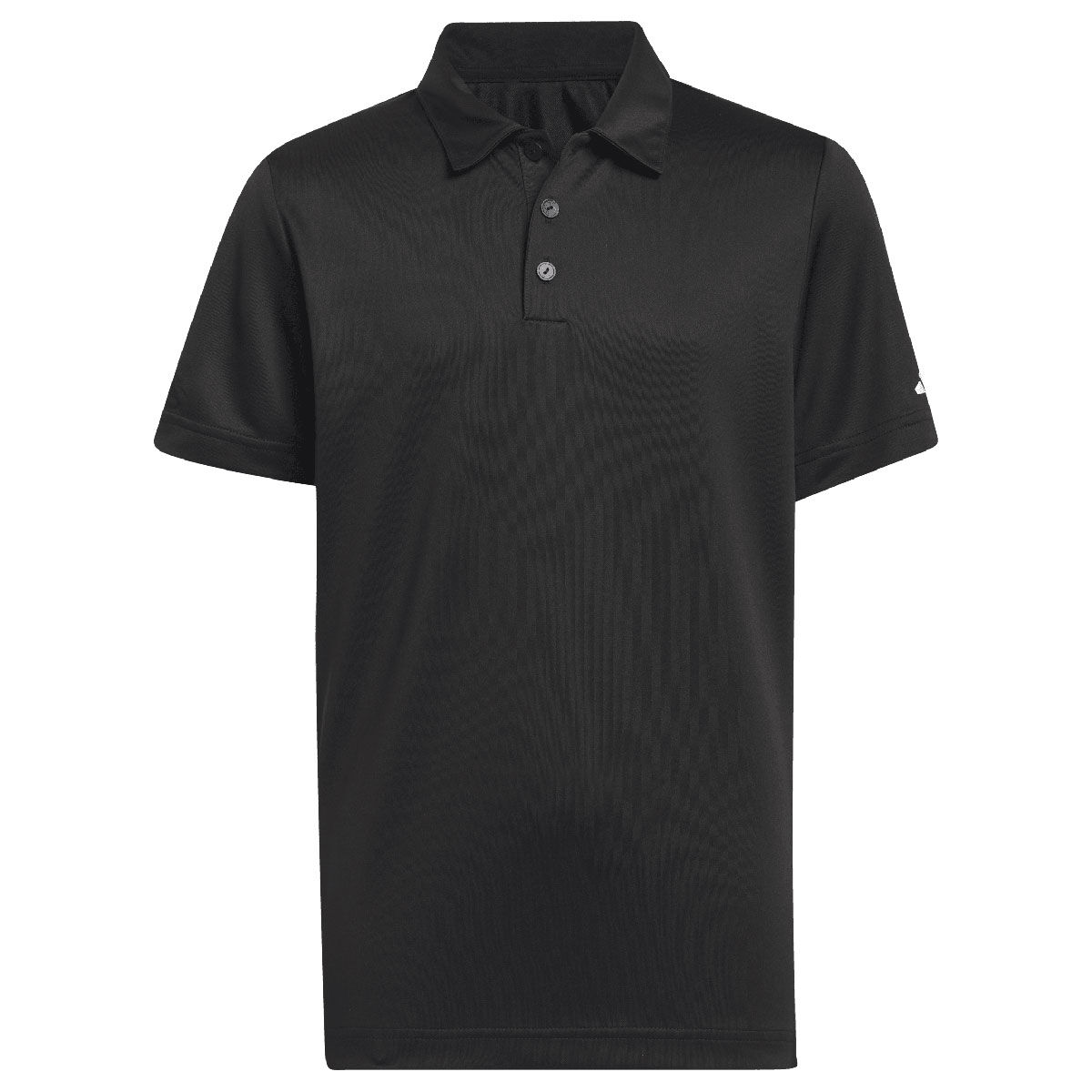 adidas Junior Performance Golf Polo Shirt, Unisex, Black, 7-8 years | American Golf