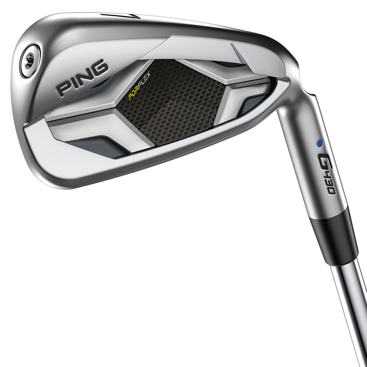 PING G430 Steel Golf Irons, Mens, 5-pw 45 (7 irons) 2deg upright, Right hand, Steel standard length, Stiff | American Golf
